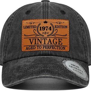 Hat Birthday Gifts for Women Men, 1974 for 50 Year Old Woman Man Vintage hat